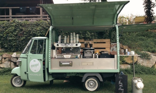 Das Kaffeemobil warte auf seinen Einsat